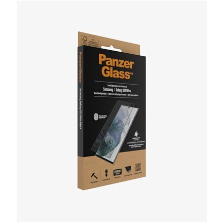 Apsauginis stiklas PanzerGlass 7295, skirtas Galaxy S22 Ultra цена и информация | Apsauginės plėvelės telefonams | pigu.lt