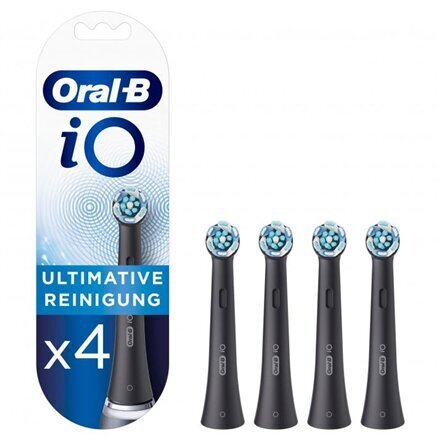 Oral-B iO Ultimate Clean Replacement Brush Heads 4-Count цена и информация | Elektrinių dantų šepetėlių antgaliai | pigu.lt