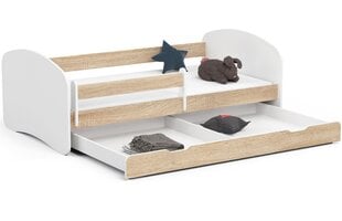 Детская кровать NORE Smile, 180x90 см, белый/дубовый цвет цена и информация | Детские кровати | pigu.lt