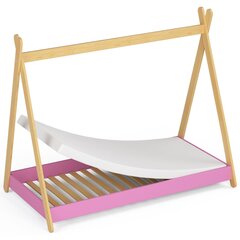 Vaikiška lova su čiužiniu NORE Gem, 160x80, rožinė kaina ir informacija | Vaikiškos lovos | pigu.lt