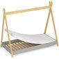 Vaikiška lova su čiužiniu NORE Gem, 160x80, pilka kaina ir informacija | Vaikiškos lovos | pigu.lt