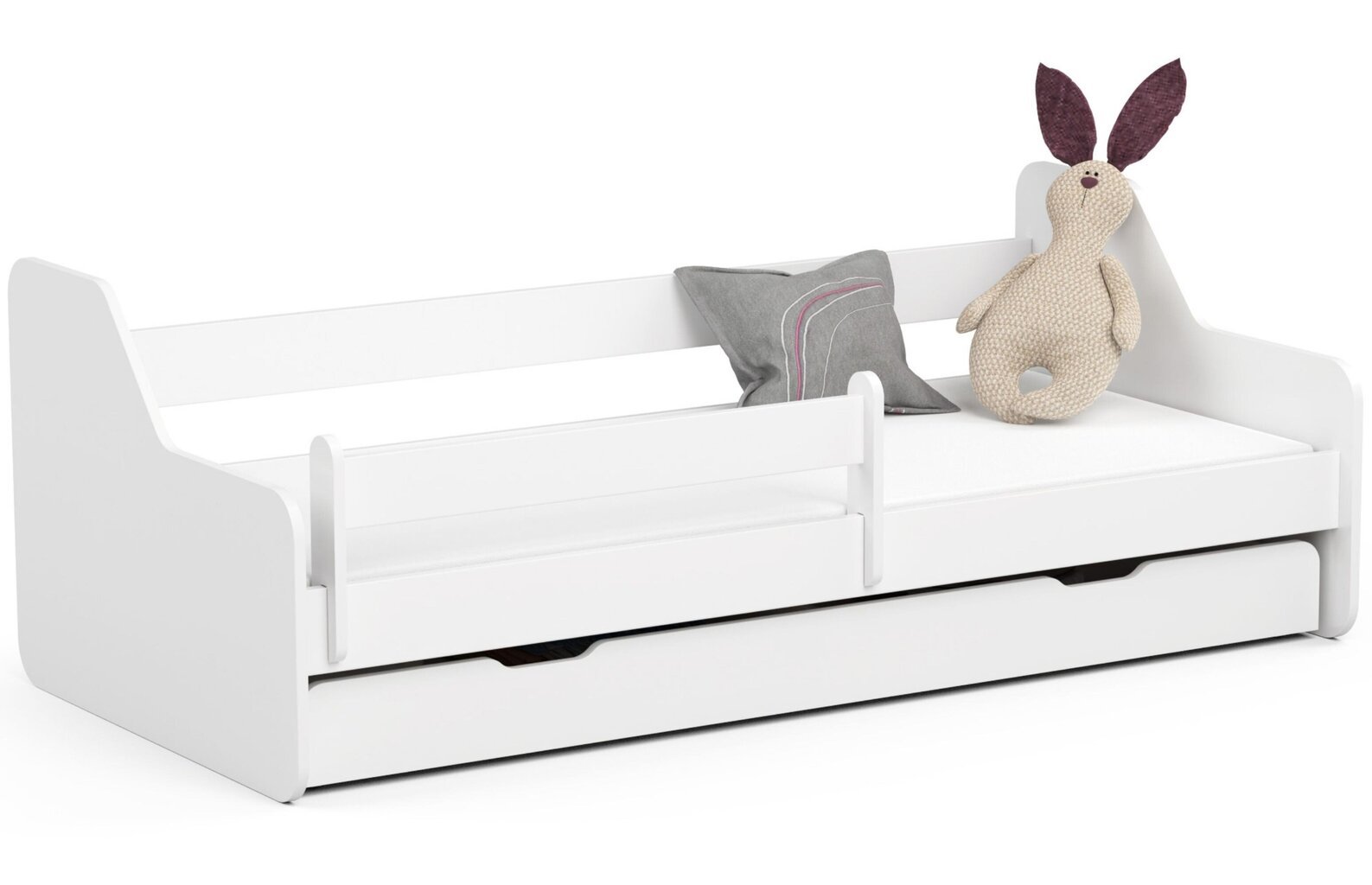 Vaikiška lova NORE Activ, 180x80 cm, balta kaina ir informacija | Vaikiškos lovos | pigu.lt