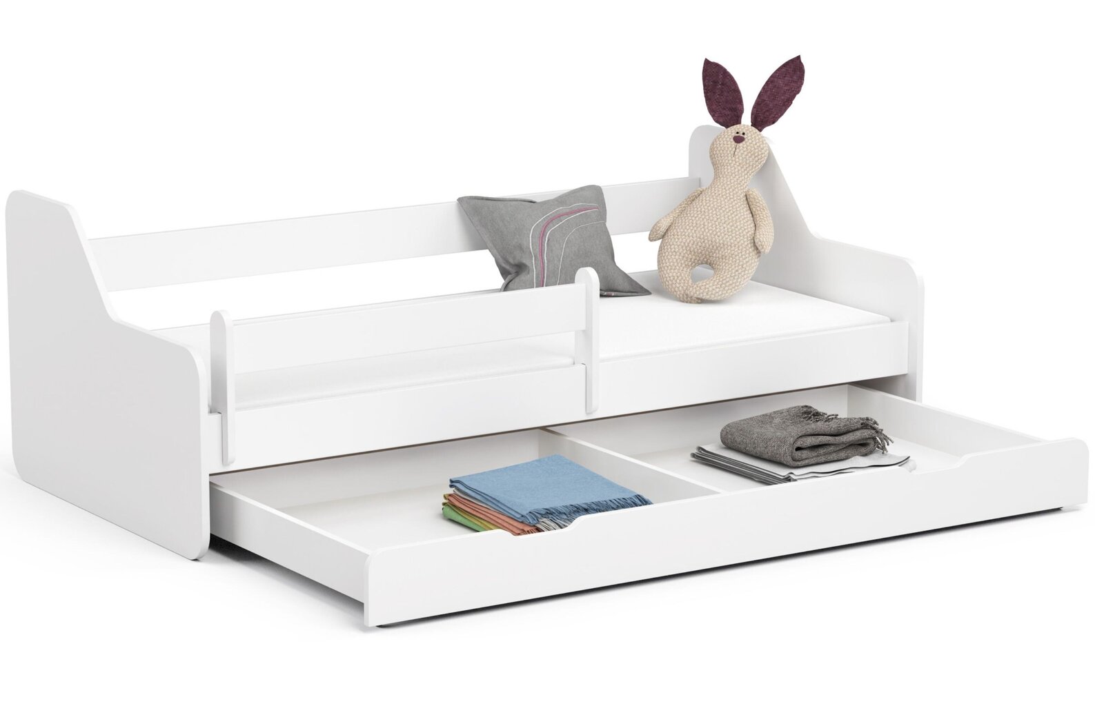 Vaikiška lova NORE Activ, 180x80 cm, balta kaina ir informacija | Vaikiškos lovos | pigu.lt