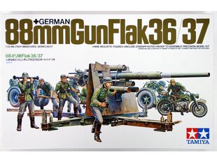 Конструктор Tamiya - German 88 мм Gun FlaK 36/37, 1/35, 35017 цена и информация | Конструкторы и кубики | pigu.lt