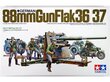 Konstruktorius Tamiya - German 88mm Gun FlaK 36/37, 1/35, 35017 цена и информация | Konstruktoriai ir kaladėlės | pigu.lt