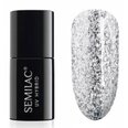 Ilgalaikis hibridinis nagų lakas Semilac, 292 Silver Shimmer, 7 ml