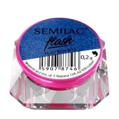 Блестки для маникюра SEMILAC Flash 691 Holo Blue, 0.2 г цена и информация | Средства для маникюра и педикюра | pigu.lt