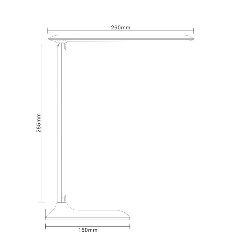 LED stalo šviestuvas G.LUX GD-1408 sidabro sp. kaina ir informacija | Staliniai šviestuvai | pigu.lt