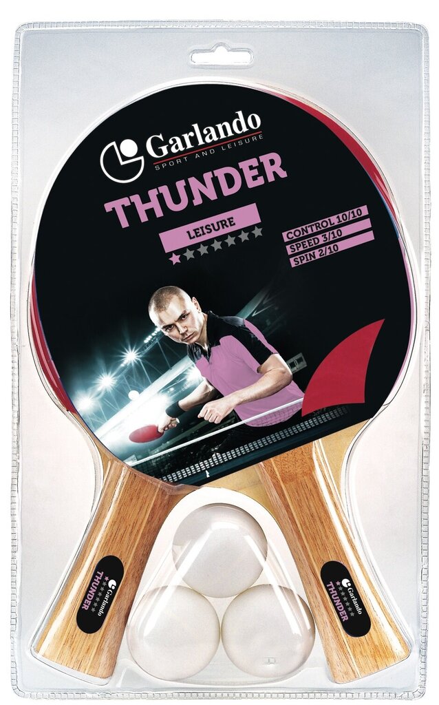 Stalo teniso rink. GARLANDO Thunder 2C4-4 kaina ir informacija | Stalo teniso raketės, dėklai ir rinkiniai | pigu.lt