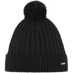 Kepurė vyrams Eisbar Ilex OS Pompon Mu, juoda цена и информация | Мужские шарфы, шапки, перчатки | pigu.lt