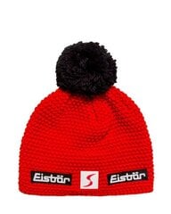 Kepurė vyrams Eisbar Jamie Pompon Mu, raudona цена и информация | Мужские шарфы, шапки, перчатки | pigu.lt
