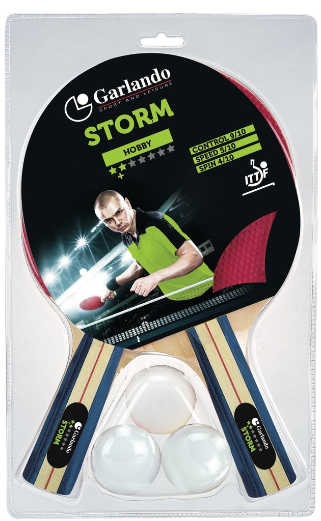 Stalo teniso rink. GARLANDO Storm 2C4-5 ITTF approved kaina ir informacija | Stalo teniso raketės, dėklai ir rinkiniai | pigu.lt