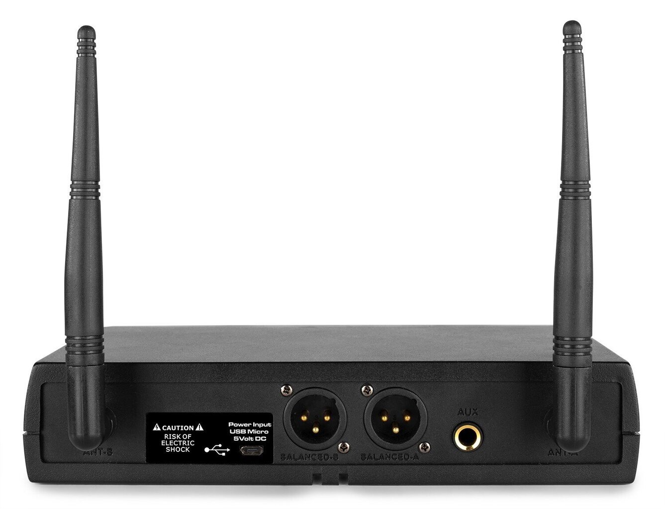 VONYX WM62B UHF 16-kanalų bevielių mikrofonų komplektas su 2 siųstuvais kaina ir informacija | Mikrofonai | pigu.lt