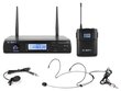 VONYX WM61B bevielis mikrofonas UHF 16-kanalų su 1 siųstuvu kaina ir informacija | Mikrofonai | pigu.lt
