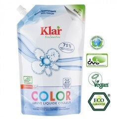 Skystas skalbinių ploviklis spalvotiems skalbiniams eco pack, KLAR ECO, 1,5l kaina ir informacija | Skalbimo priemonės | pigu.lt