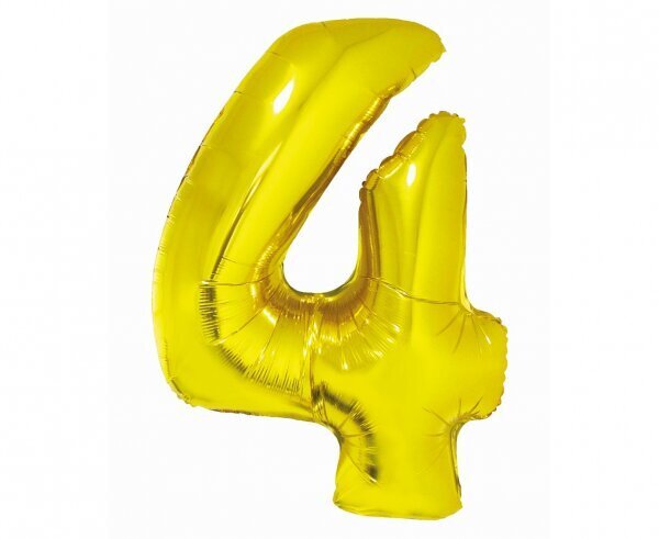 Folinis balionas, skaičius 4, 76 cm цена и информация | Balionai | pigu.lt