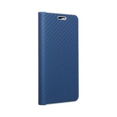 Dėklas telefonui Luna Book Carbon skirtas Samsung Galaxy A10, mėlyna kaina ir informacija | Telefono dėklai | pigu.lt