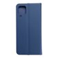 Dėklas telefonui Luna Book Carbon skirtas Samsung Galaxy A12, mėlyna kaina ir informacija | Telefono dėklai | pigu.lt
