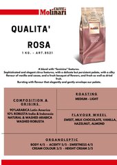 Molinari Qualita Rosa kavos pupelės, 1 kg kaina ir informacija | Kava, kakava | pigu.lt