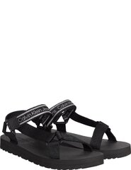 Basutės vyrams Calvin Klein Prefresato Sandal 1, juodos kaina ir informacija | Vyriškos šlepetės, basutės | pigu.lt
