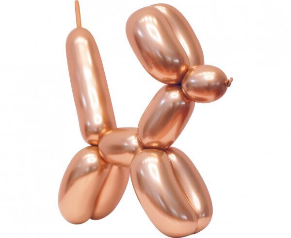 Lateksinis Modeliavimo balionas, varinio aukso metalic, 50 vnt. kaina ir informacija | Balionai | pigu.lt