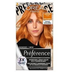 Ilgalaikiai plaukų dažai L'Oréal Paris Preference Vivid Colors, 7.432 Copper kaina ir informacija | Plaukų dažai | pigu.lt