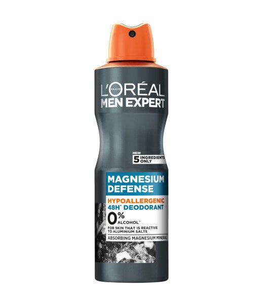 Purškiamas dezodorantas L'oreal Paris Men Expert Magnesium Defence, 150 ml kaina ir informacija | Dezodorantai | pigu.lt