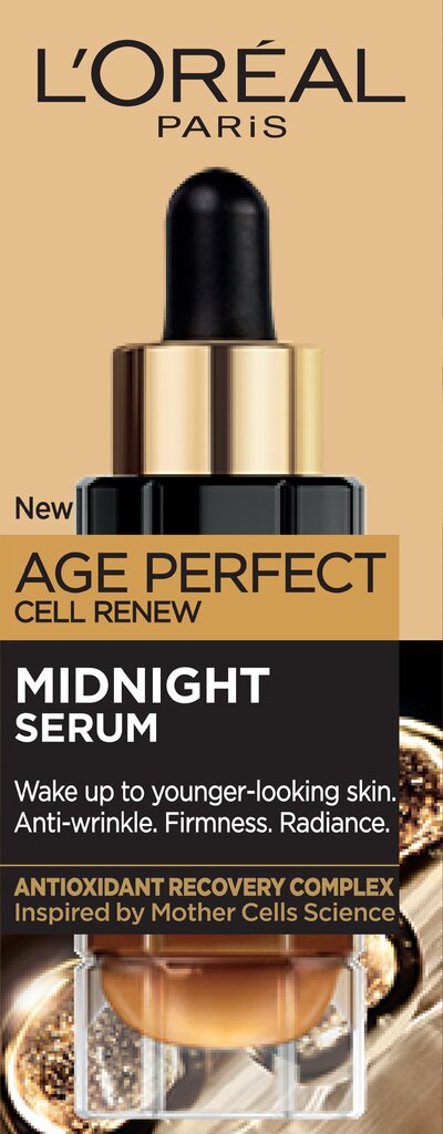 Stangrinamasis serumas L'oreal Age Perfect Cell Renew Midnight Serum, 30 ml kaina ir informacija | Veido kremai | pigu.lt