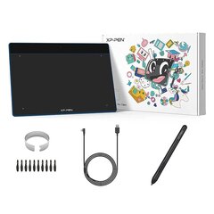 Grafinis planšetinis kompiuteris XP - Pen Deco Fun XS, mėlyna цена и информация | Графические планшеты | pigu.lt