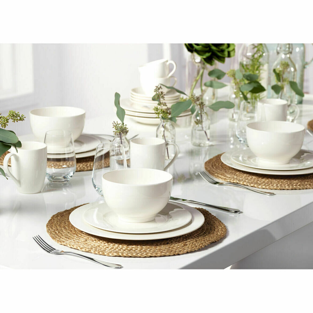 Villeroy & Boch indų rinkinys Basic White, 12 dalių kaina ir informacija | Indai, lėkštės, pietų servizai | pigu.lt