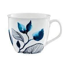 Ambition puodelis Blue Flower, 550 ml, baltas kaina ir informacija | Taurės, puodeliai, ąsočiai | pigu.lt