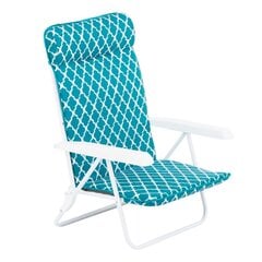 Sulankstoma kėdė Patio H030-21PB, mėlyna/balta kaina ir informacija | Lauko kėdės, foteliai, pufai | pigu.lt