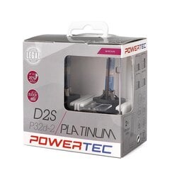 Automobilinė ksenon lemputė Powertec Platinum +130% D2S Duo, 2 vnt. kaina ir informacija | Automobilių lemputės | pigu.lt