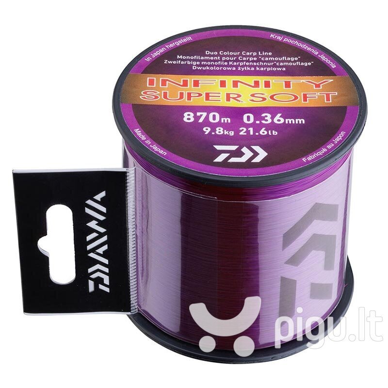 Valas Daiwa Infinity Super Soft, 0.33mm, 1050m, 8.3 Kg kaina ir informacija | Valai | pigu.lt