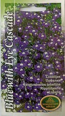 Laiptuotosios lobelijos Blue with Eye Cascade, 2 vnt kaina ir informacija | Gėlių sėklos | pigu.lt