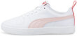 Sportiniai bateliai vaikams Puma Rickie Jr Lotus White Pink 384311 06, balti kaina ir informacija | Sportiniai batai vaikams | pigu.lt