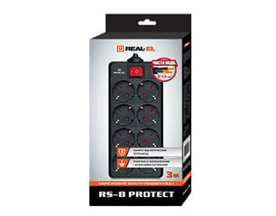 Ilgiklis Real-el RS-8 Protect 3 m kaina ir informacija | Prailgintuvai | pigu.lt