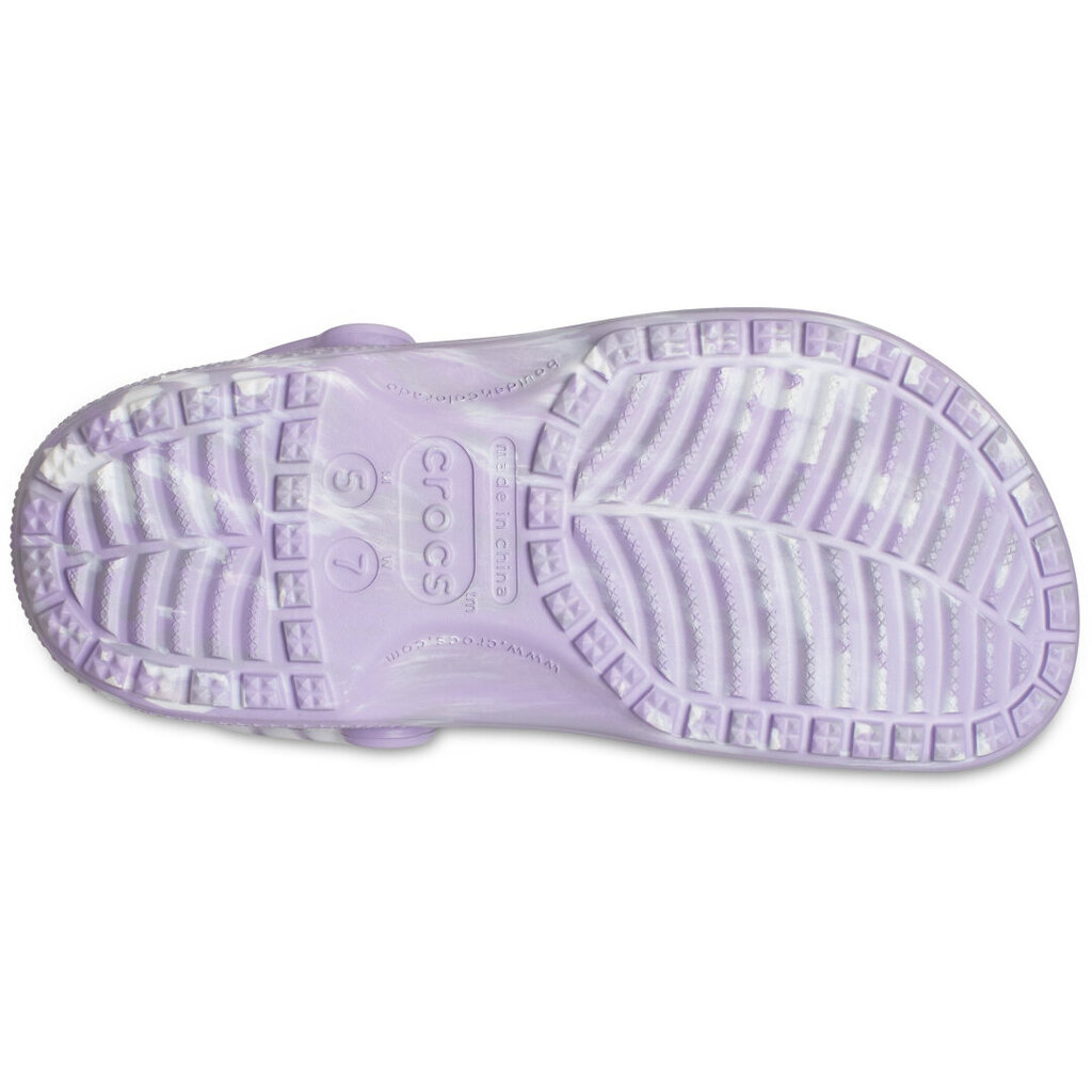 Šlepetės moterims Crocs™ Classic Marbled Clog 165843, violetinės kaina ir informacija | Šlepetės moterims | pigu.lt