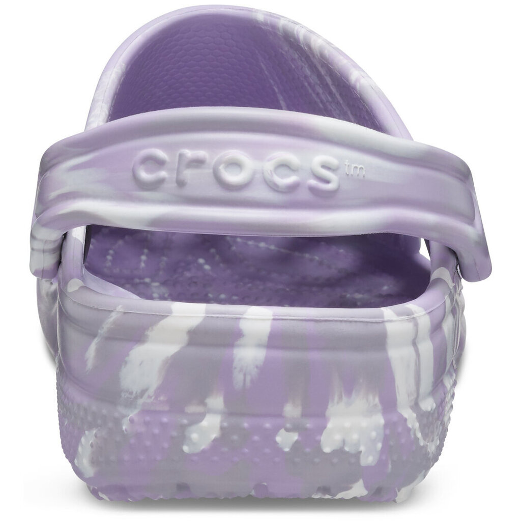 Šlepetės moterims Crocs™ Classic Marbled Clog 165843, violetinės kaina ir informacija | Šlepetės moterims | pigu.lt