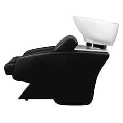 hair system c38 парикмахерская моечная станция, черная цена и информация | Мебель для салонов красоты | pigu.lt