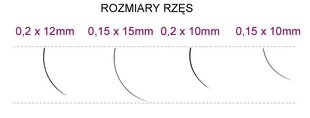 Priklijuojamų blakstienų kuokšteliai Syis J, 0,15x 10mm, 0.25g kaina ir informacija | Priklijuojamos blakstienos, blakstienų rietikliai | pigu.lt