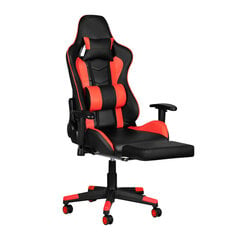 Žaidimų kėdė Premium 557 su kojų atrama, raudona kaina ir informacija | Biuro kėdės | pigu.lt