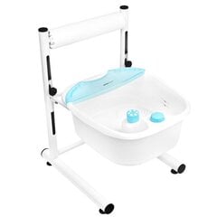 Педикюрная ванночка на колесиках белая + массажер для ног с функцией контроля температуры AM-506A цена и информация | Аппараты для маникюра и педикюра | pigu.lt
