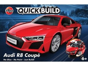 Airfix - Quick Build Audi R8 Coupé, J6049, 45 detalės kaina ir informacija | Konstruktoriai ir kaladėlės | pigu.lt