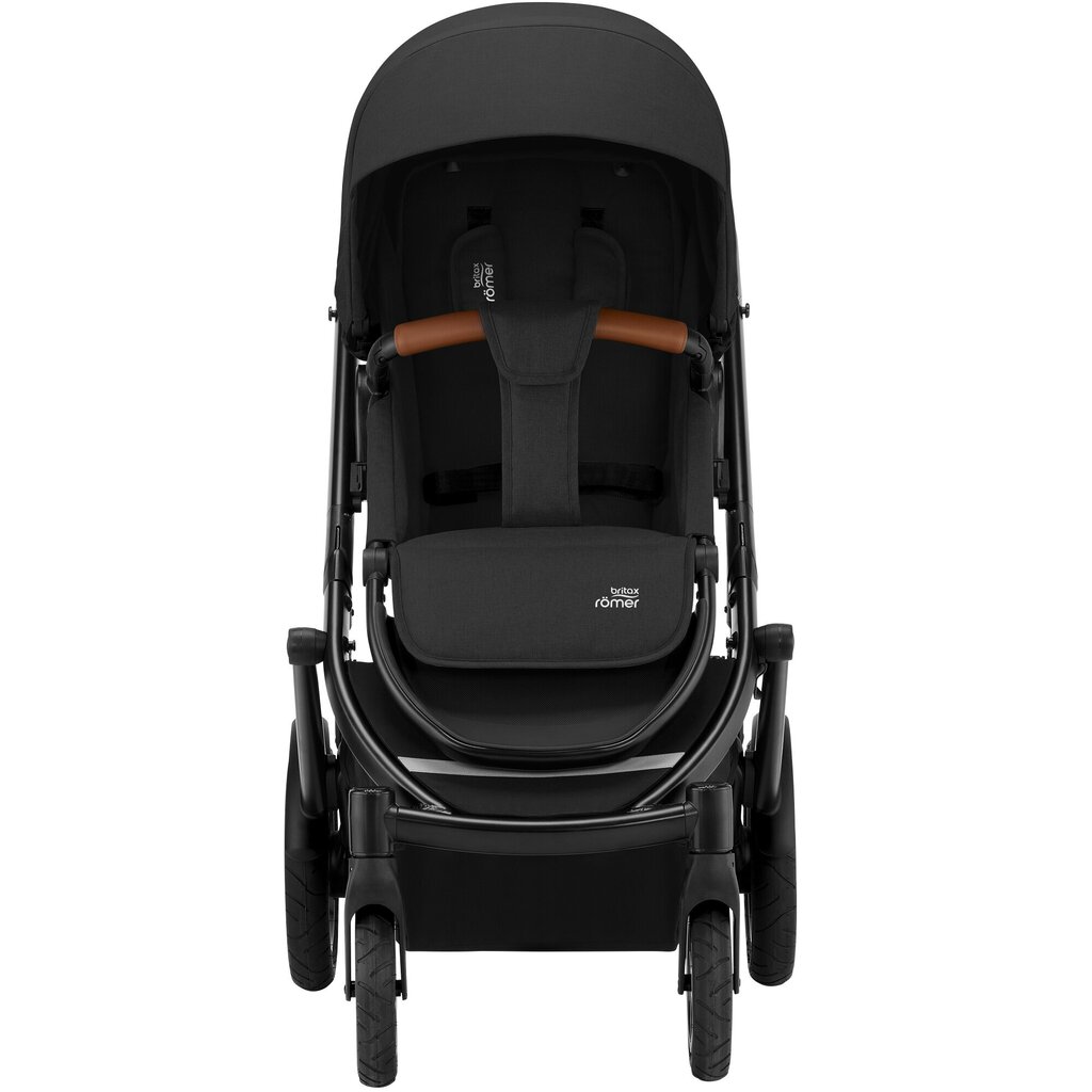 Sportinis vežimėlis Britax Romer Smile III, Space black/brown handle kaina ir informacija | Vežimėliai | pigu.lt