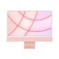 Apple iMac 24” M1 8/512GB Pink SWE MGPN3KS/A kaina ir informacija | Stacionarūs kompiuteriai | pigu.lt