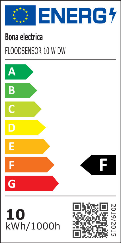 Led prožektorius su judesio davikliu FLOODsensor 10W IP65 DW kaina ir informacija | Pakabinami šviestuvai | pigu.lt