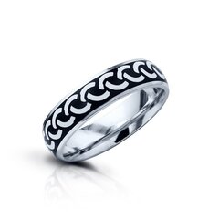 Серебряное (925) кольцо с классическим дизайном, код ah5ss0831 AH5SS0831EU-64.5 цена и информация | Кольца | pigu.lt