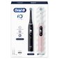 Oral-B iO6 Series Duo Pack Black / Pink Sand цена и информация | Elektriniai dantų šepetėliai | pigu.lt