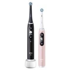 Oral-B iO6 Series Duo Pack Black / Pink Sand kaina ir informacija | Oral-B Buitinė technika ir elektronika | pigu.lt